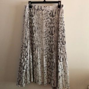 JCrew Pleated Snakeprint Dress